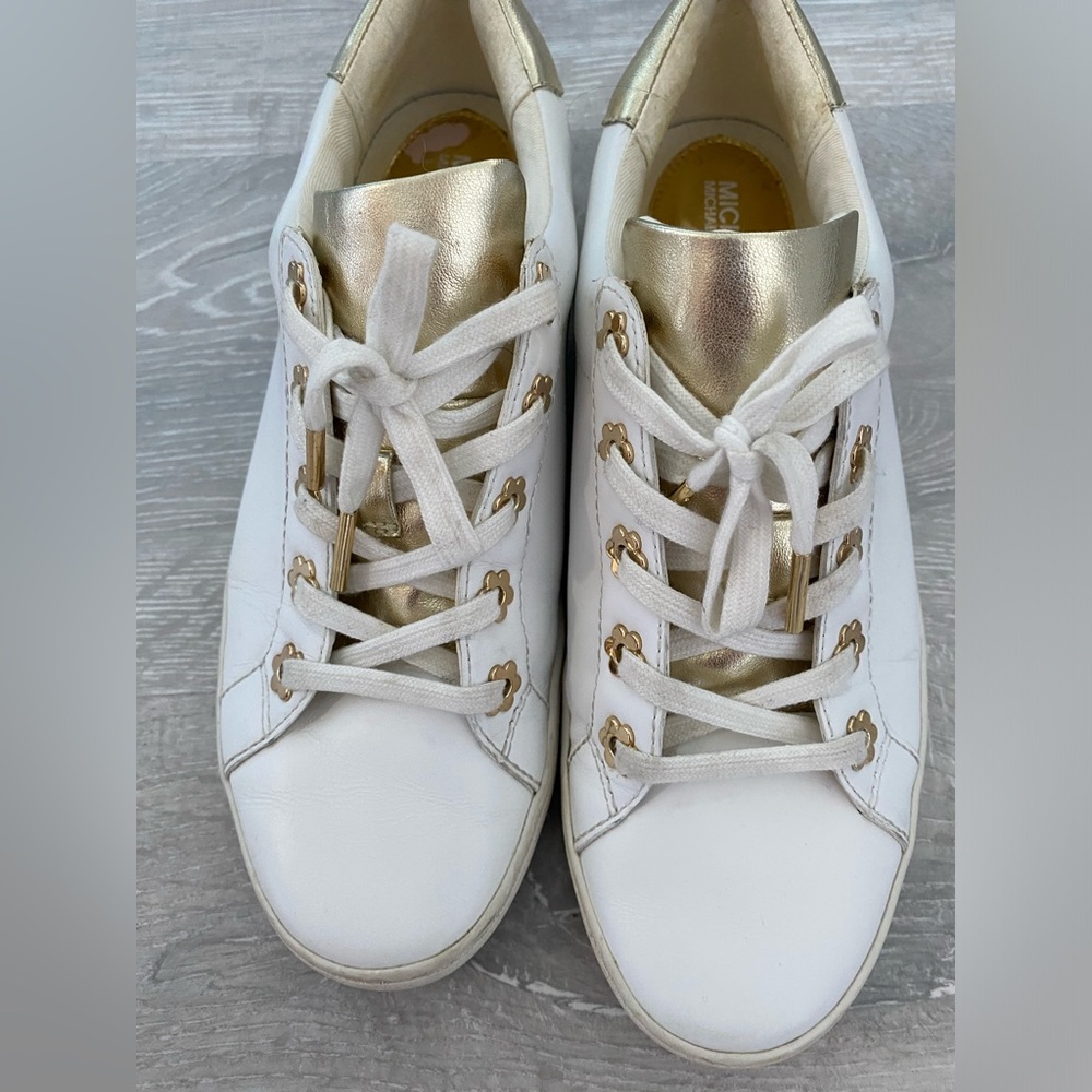 Michael Kors Leather Sneakers.